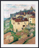 Henri Martin Print, Houses in Saint-Cirq-Lapopie (1920)