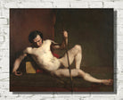 Male Nude Leaning on Staff, William Etty