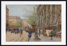 Eugène Galien-Laloue Fine Art Print : Paris, Marché aux fleurs Place de la Madeleine
