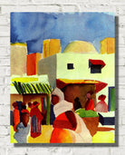 August Macke Print, Market in Tunis