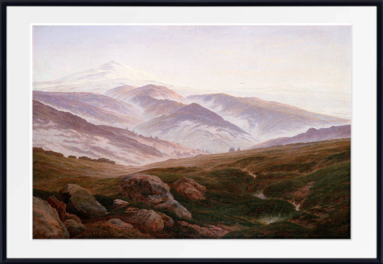 Caspar David Friedrich Fine Art Print, Memories of the Giant Mountains