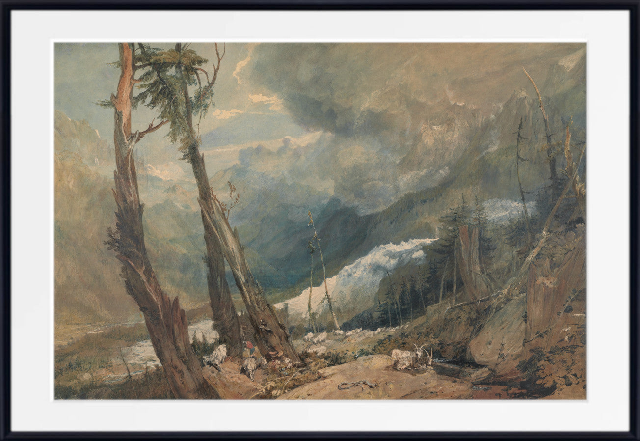 Mer de Glace, in the Valley of Chamouni, Switzerland (1803) by William Turner