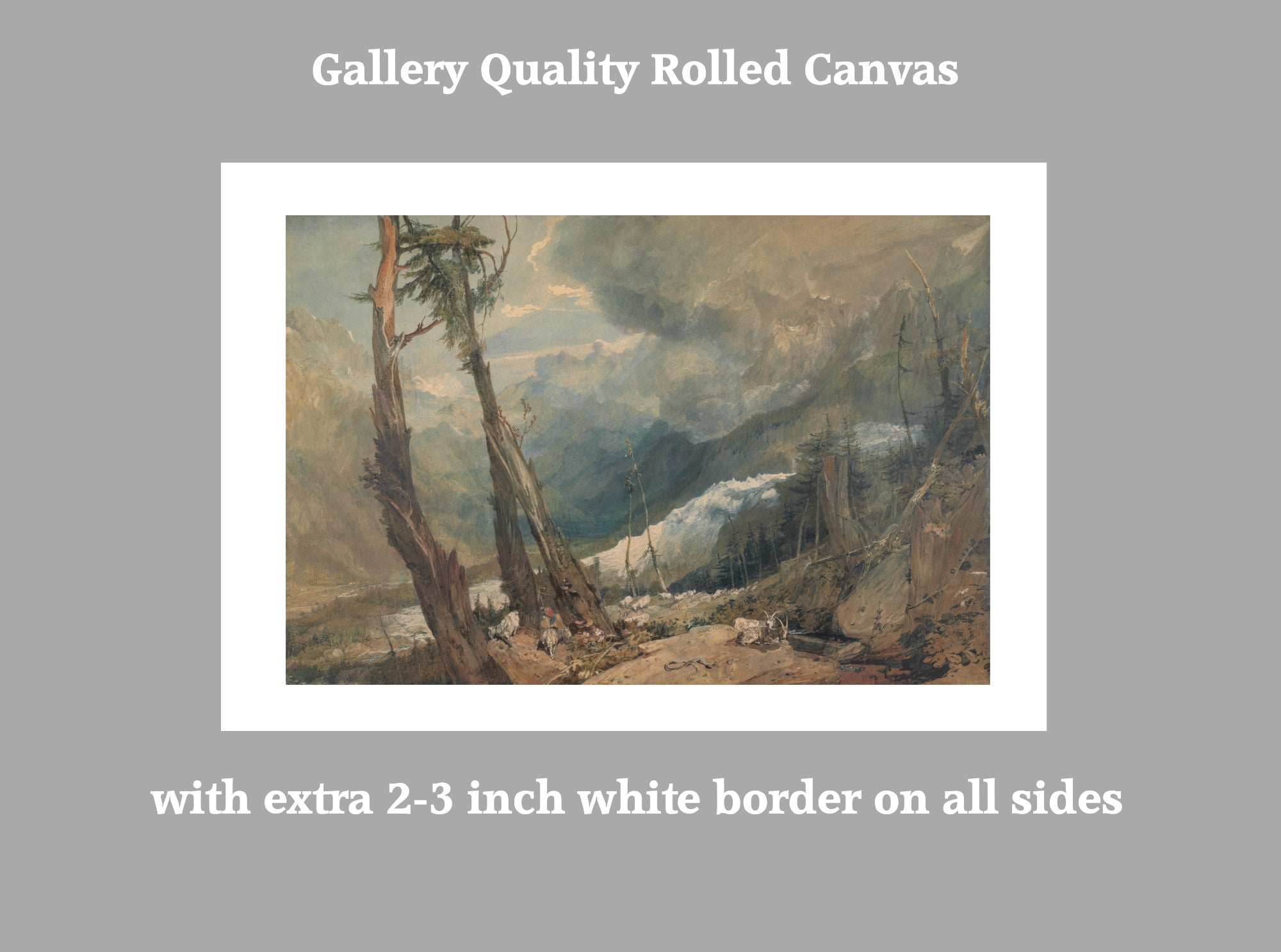 Mer de Glace, in the Valley of Chamouni, Switzerland (1803) by William Turner