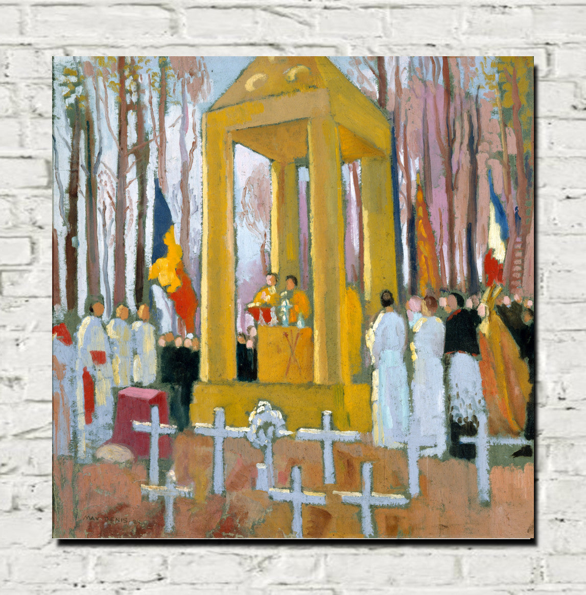 Mass in front of the tomb of Ernest Psichari (1824) by Maurice Denis