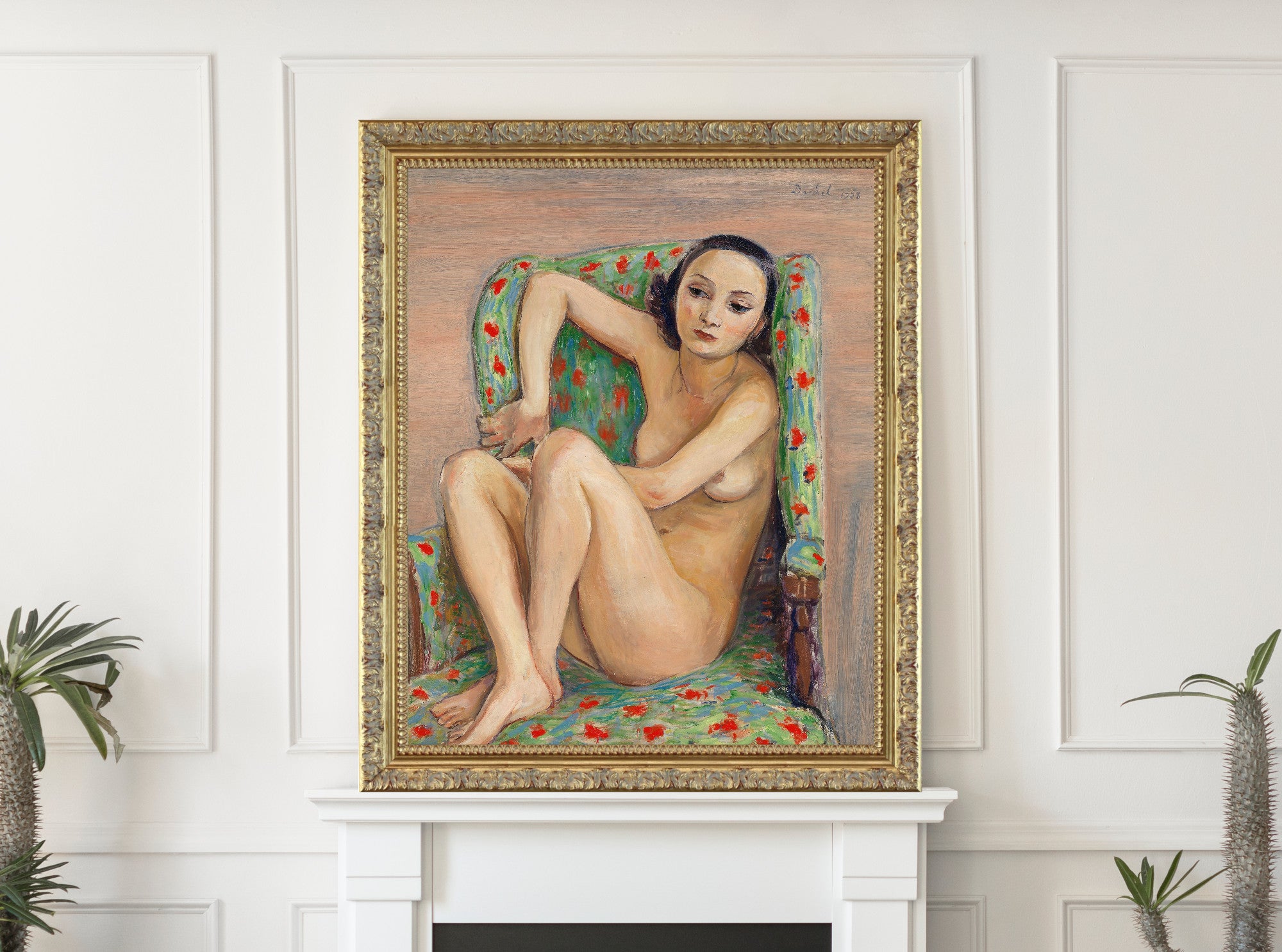 Model in a Green Chair (1928), Nils Dardel
