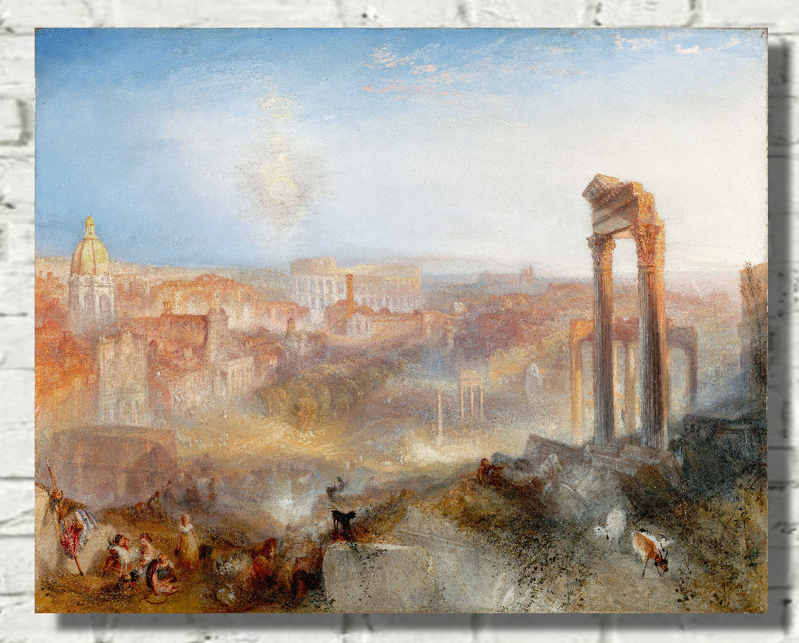 Modern Rome – Campo Vaccino (1839) by William Turner