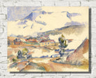 Paul Cézanne Print, Montagne Sainte-Victoire from Gardanne (1887)