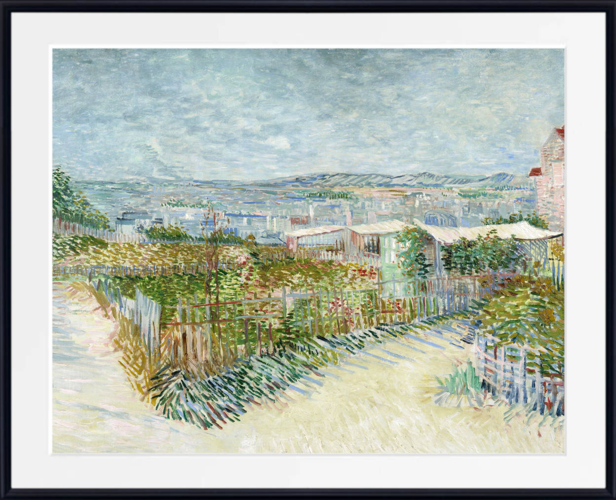 Vincent Van Gogh Print, Montmartre; behind the Moulin de la Galette (1887)