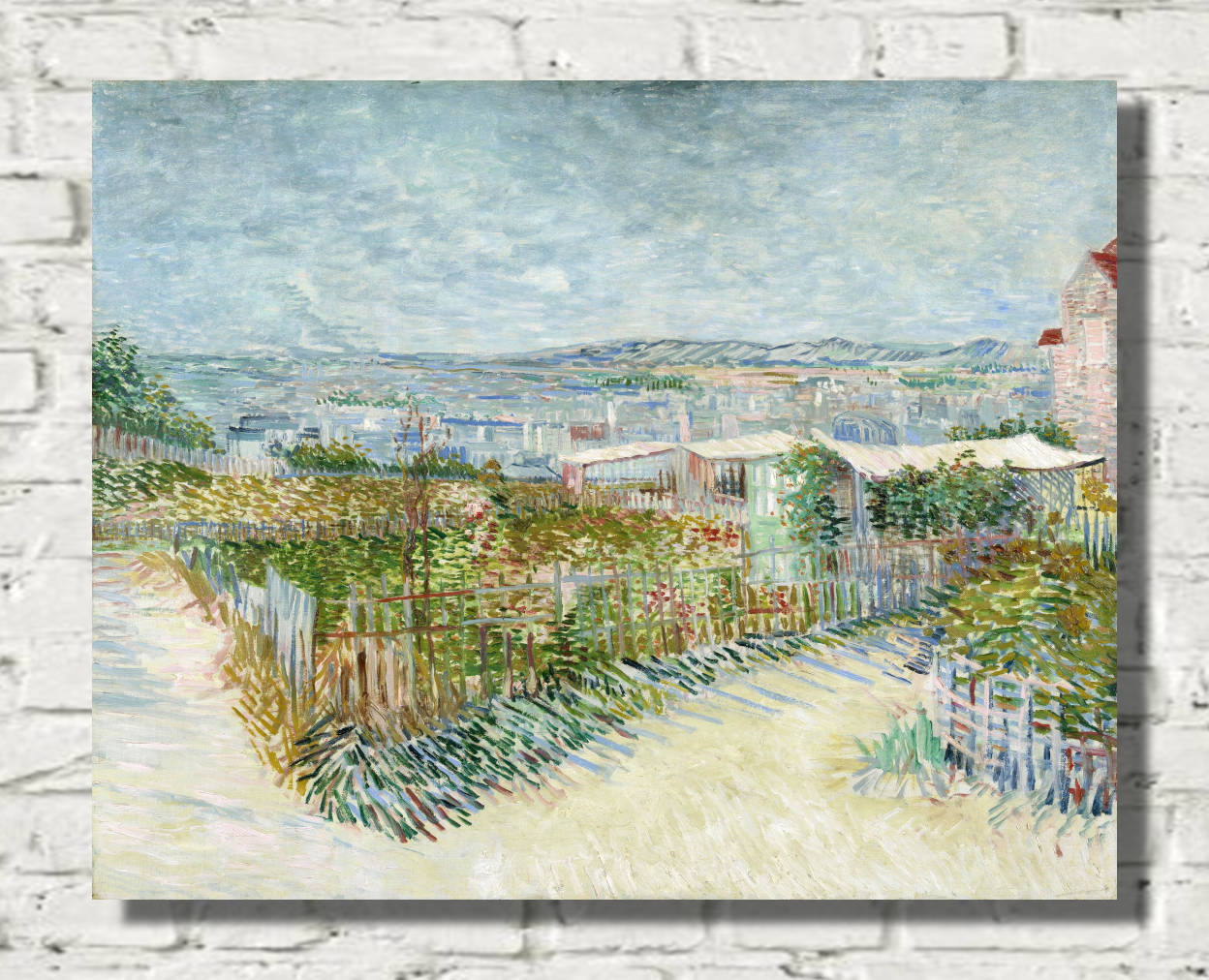 Vincent Van Gogh Print, Montmartre; behind the Moulin de la Galette (1887)