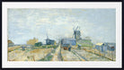 Vincent van Gogh Print, Montmartre mills and vegetable gardens