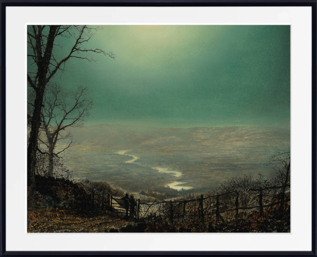 John Atkinson Grimshaw Fine Art Print: Moonlight Wharfdale