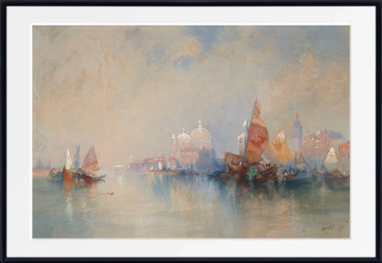 Thomas Moran Landscape Print : Venice
