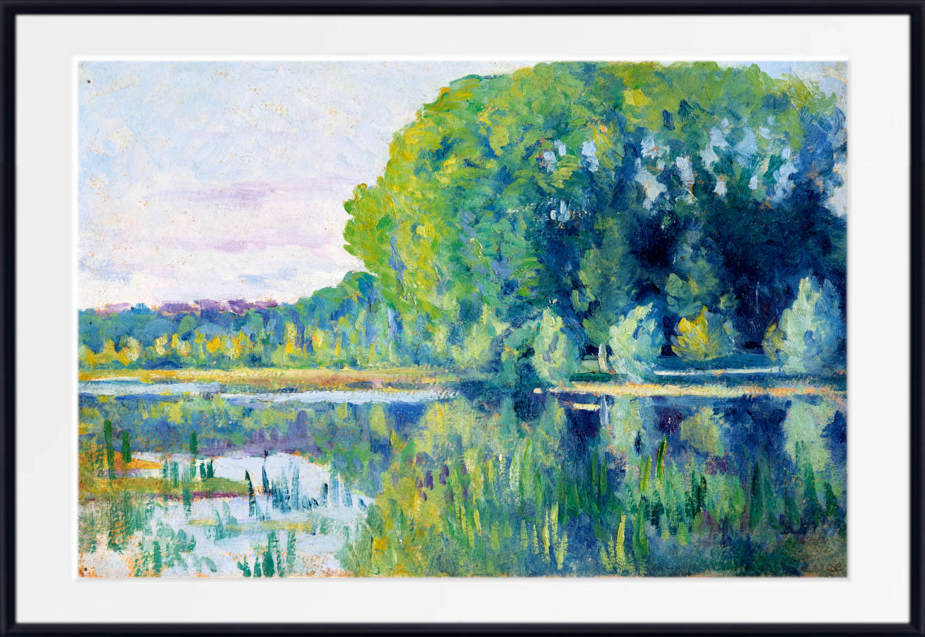 Maximilien Luce Print, Moulineux, L’Etang (1900)