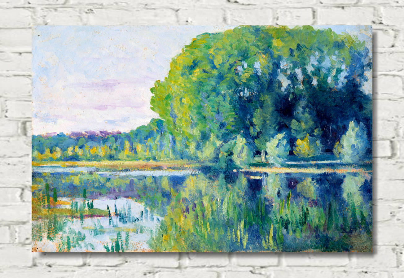 Maximilien Luce Print, Moulineux, L’Etang (1900)