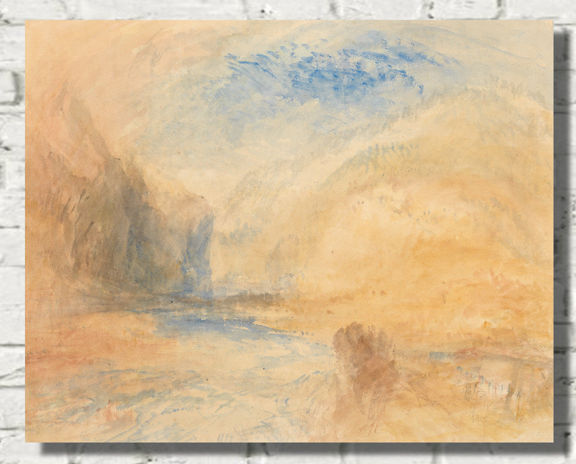 Mountain Landscape with Lake (1842) by William Turner