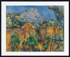Paul Cézanne Post-Impressionist Fine Art Print, Mountains Mont Sainte-Victoire Seen from the Bibémus Quarry