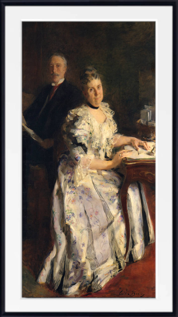 Cecelia Beaux Print, Mr. and Mrs. Anson Phelps Stokes (circa 1898)