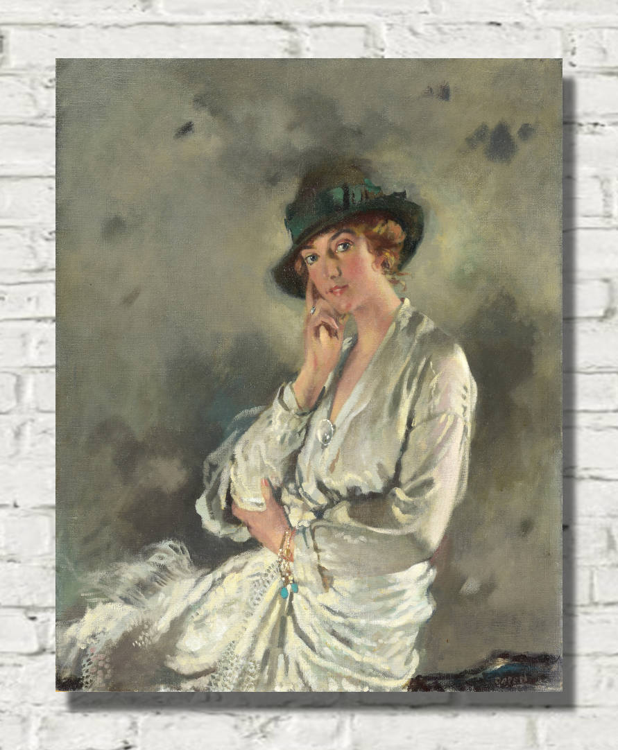 William Orpen Print, Mrs. Charles S. Carstairs (1914)