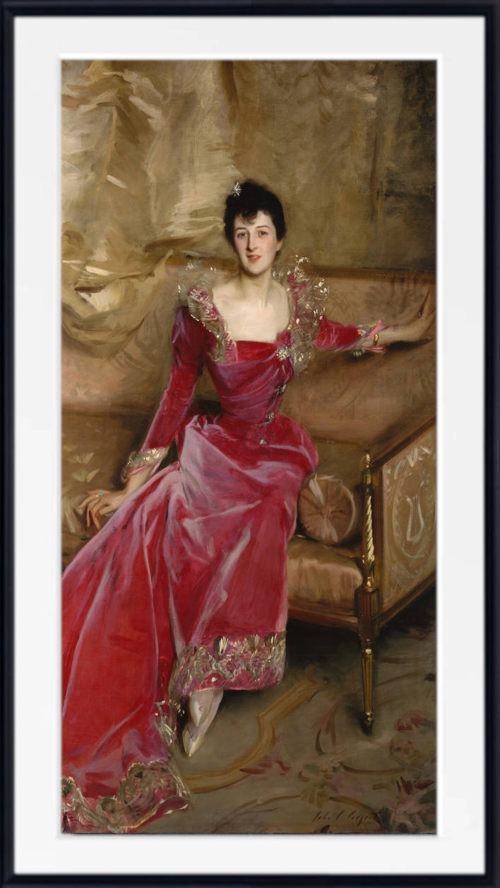 John Singer Sargent Print, Mrs. Hugh Hammersley  (1892-1893)