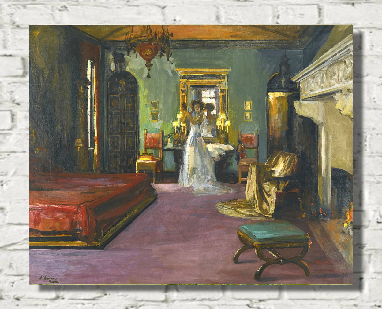 John Lavery Print, Mrs Rosen’s Bedroom (1926)