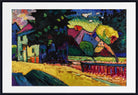 Murnau - Bavarian landscape with a green house, Wassily Kandinsky Abstract Fine Art Print