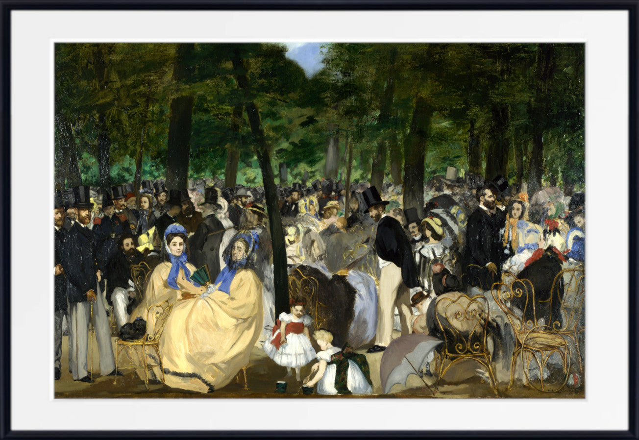 Music in the Tuileries (1862), Edouard Manet