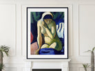 August Macke Print, Naked Girl with Headscarf (1910)