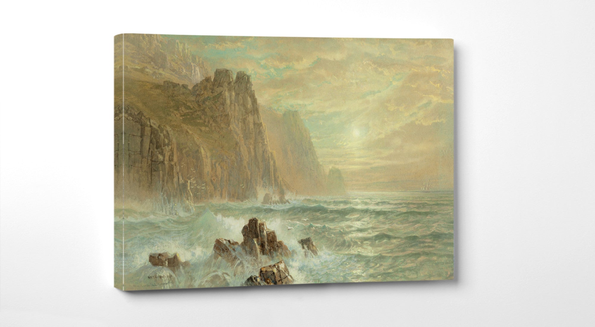 William Trost Richards, Near Lands End, Cornwall (1880)