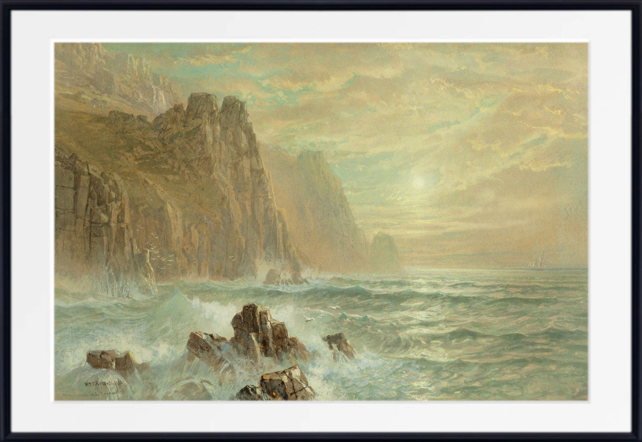 William Trost Richards, Near Lands End, Cornwall (1880)