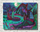 Night Moon, Accordion Player by Moonlight (1924) by Ernst Ludwig Kirchner