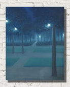 Night in the Parc Royal, Brussels by William Degouve de Nuncques