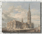 North East View of Grantham Church, Lincolnshire (1797) by William Turner