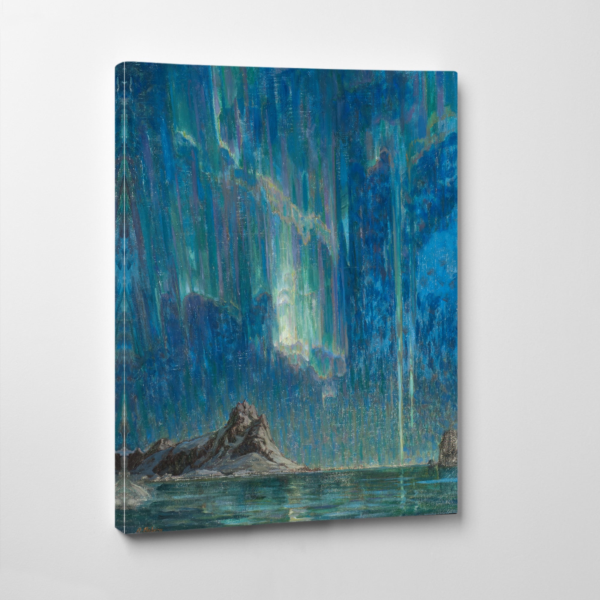 Anna Boberg, Northern Lights, Study from North Norway