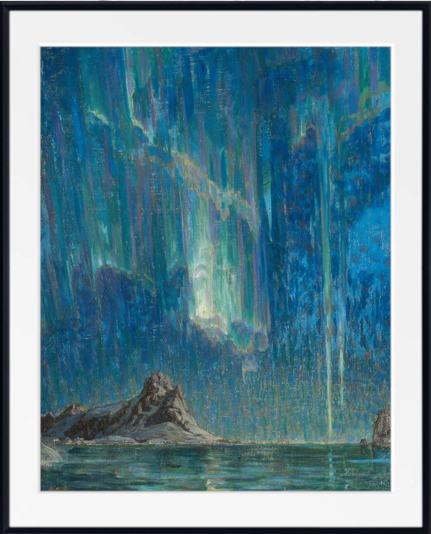 Anna Boberg, Northern Lights, Study from North Norway