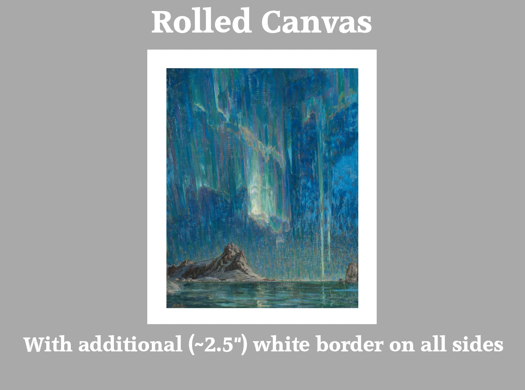 Anna Boberg, Northern Lights, Study from North Norway