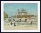 Notre Dame Seen from the Quai de la Tournelle, Jean-François Raffaëlli Fine Art Print