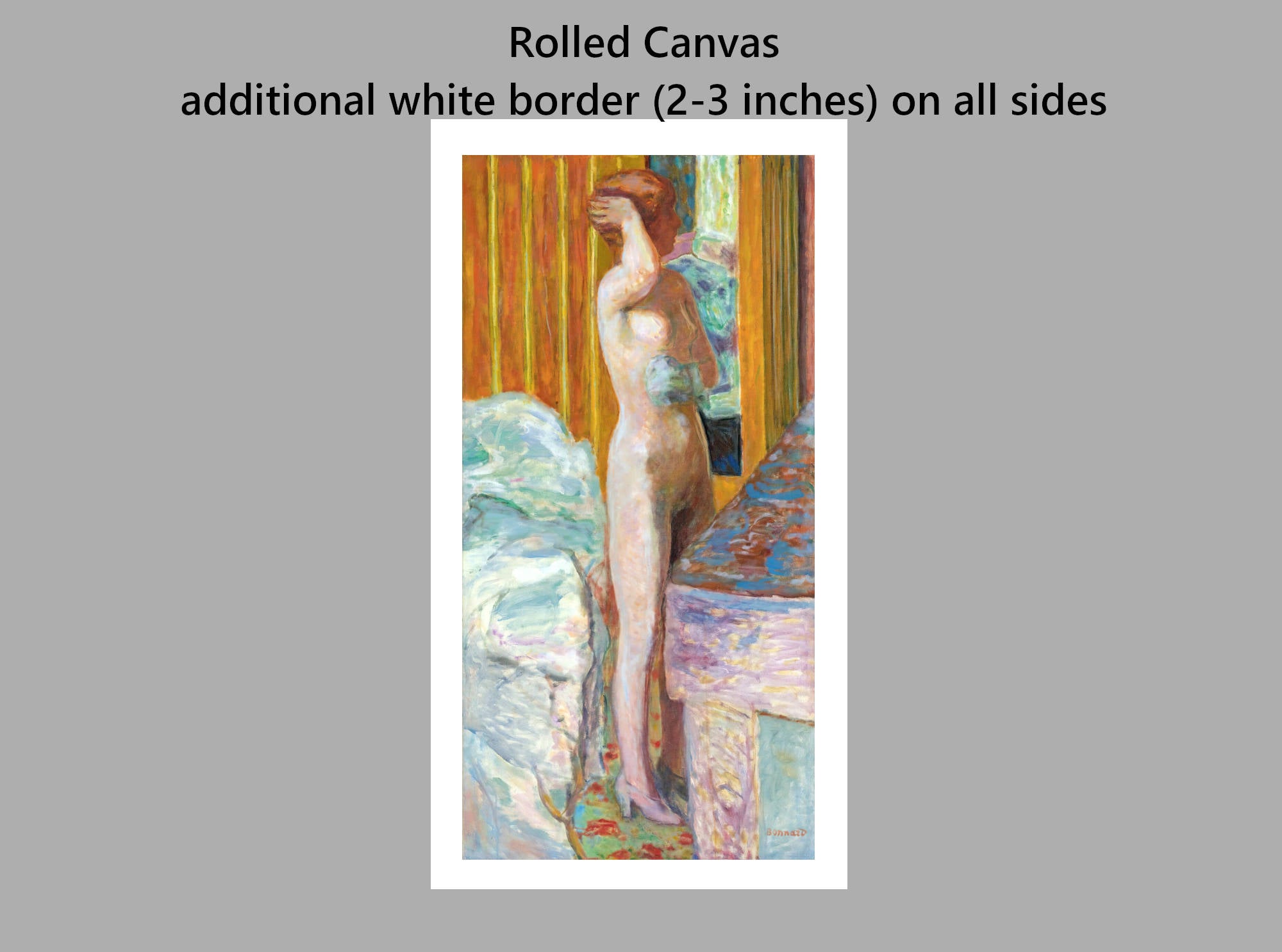 Pierre Bonnard Print, Standing Nude (1931)