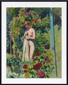 Naked to the drapery, in the garden by Maurice Denis