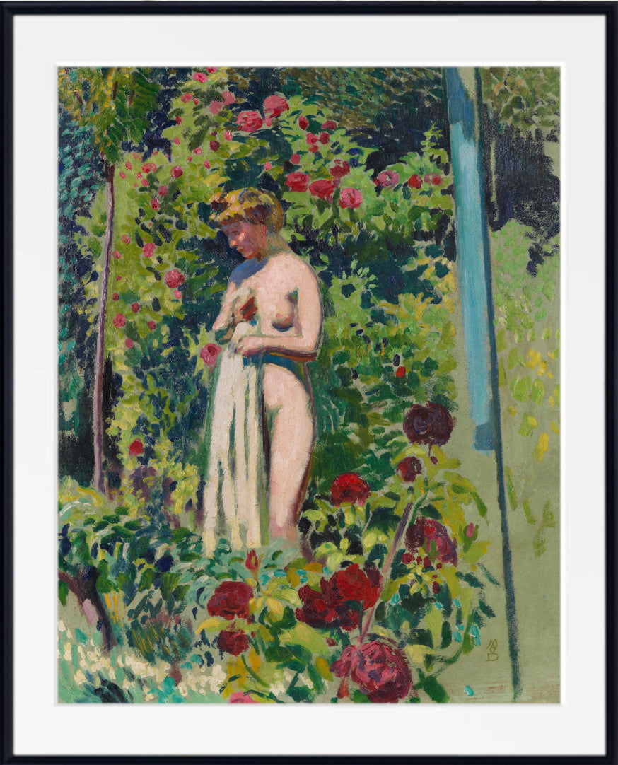 Naked to the drapery, in the garden by Maurice Denis
