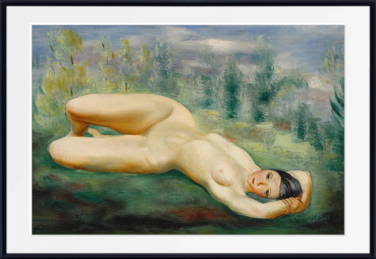 Nude on the Grass by Moise Kisling