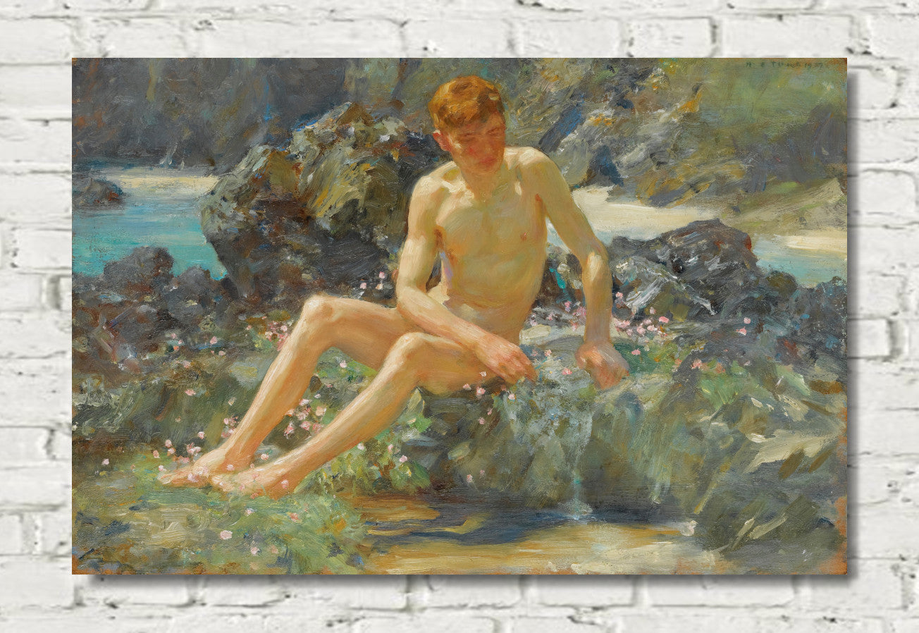 Nude On The Rocks (1927), Henry Scott Tuke