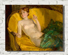 Nude Wearing Pearls, a Howard Chandler Christy Print