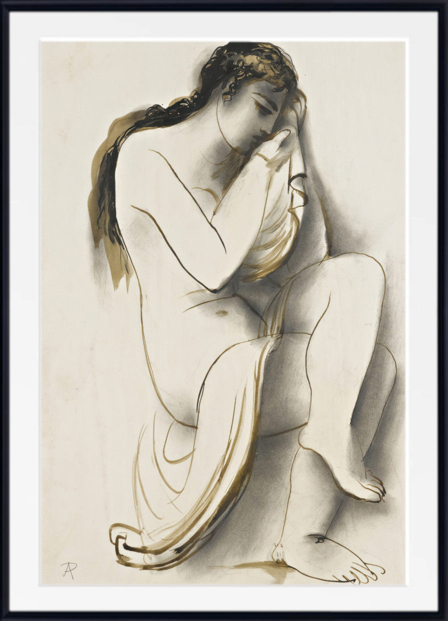 Nude With Drapery by Antonín Prochazka