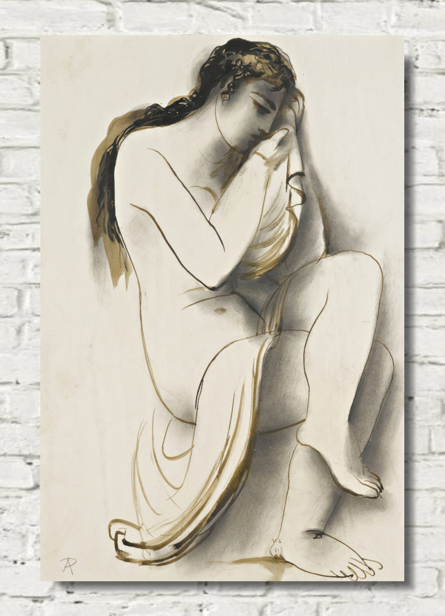 Nude With Drapery by Antonín Prochazka