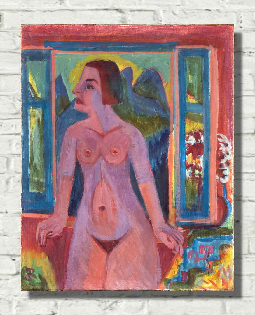 Nude Woman at window (1922 – 1923) by Ernst Ludwig Kirchner