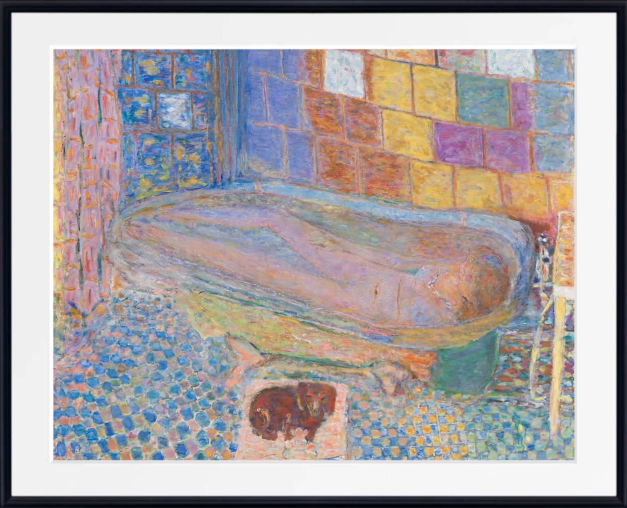 Pierre Bonnard Fine Art Print, Nude in a Bathtub