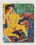 Nude at the Studio (ca. 1910) by Ernst Ludwig Kirchner