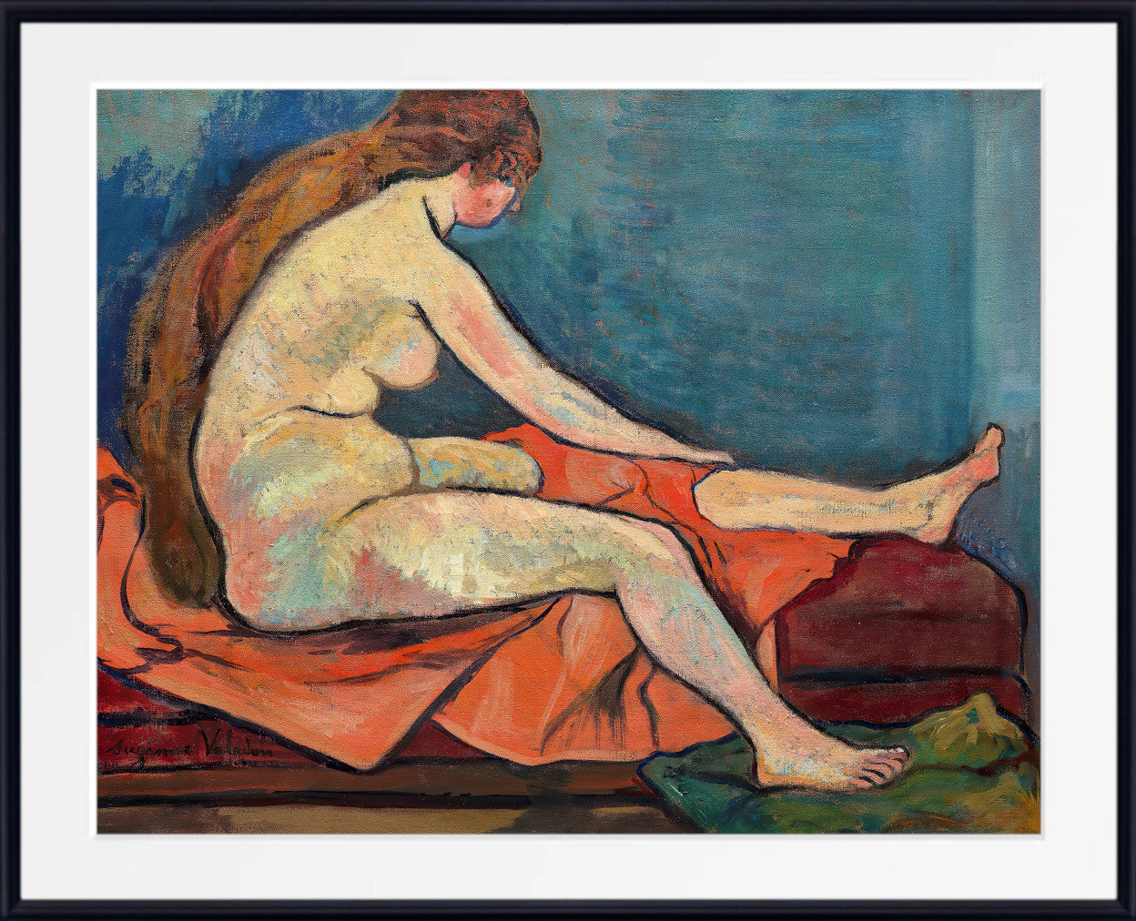 Nude seated in profile, Suzanne Valadon