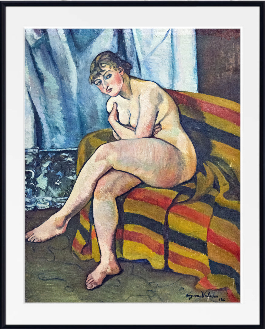 Nude sitting on a sofa, Suzanne Valadon