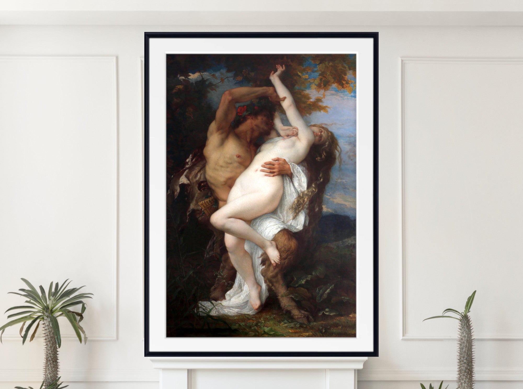 Alexandre Cabanel Print : Nymph Abducted by a Faun (1861)